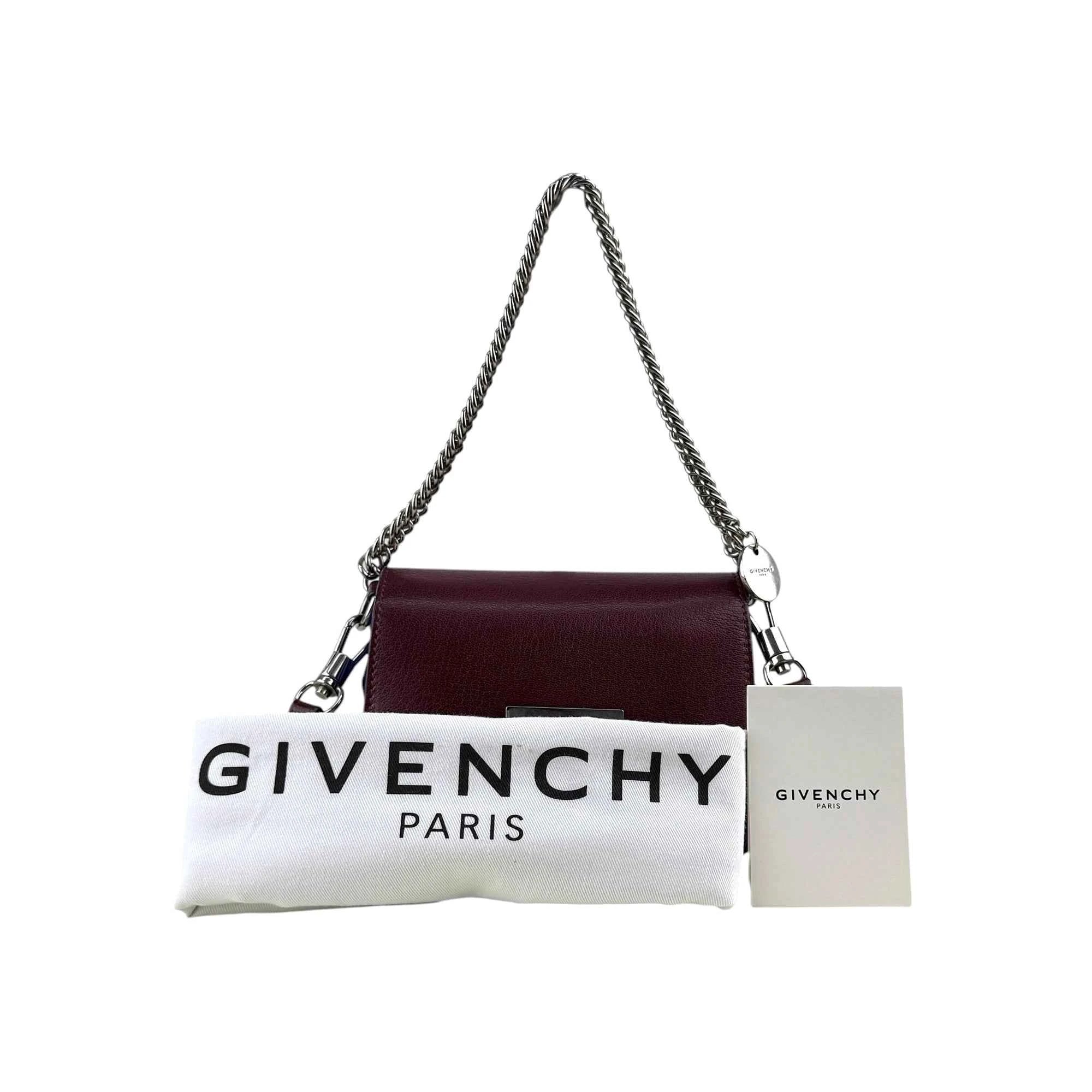 Givenchy Limited Edition Leather/Suede GV3 Small Crossbody Bag