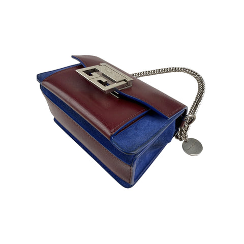 Givenchy Limited Edition Leather/Suede GV3 Small Crossbody Bag