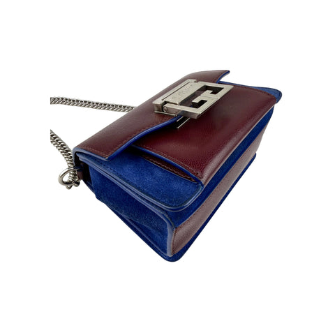 Givenchy Limited Edition Leather/Suede GV3 Small Crossbody Bag