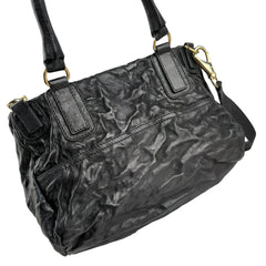 givenchy black sheepskin leather medium pepe pandora bag left back 45