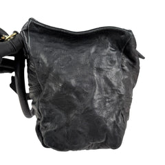 givenchy black sheepskin leather medium pepe pandora bag left