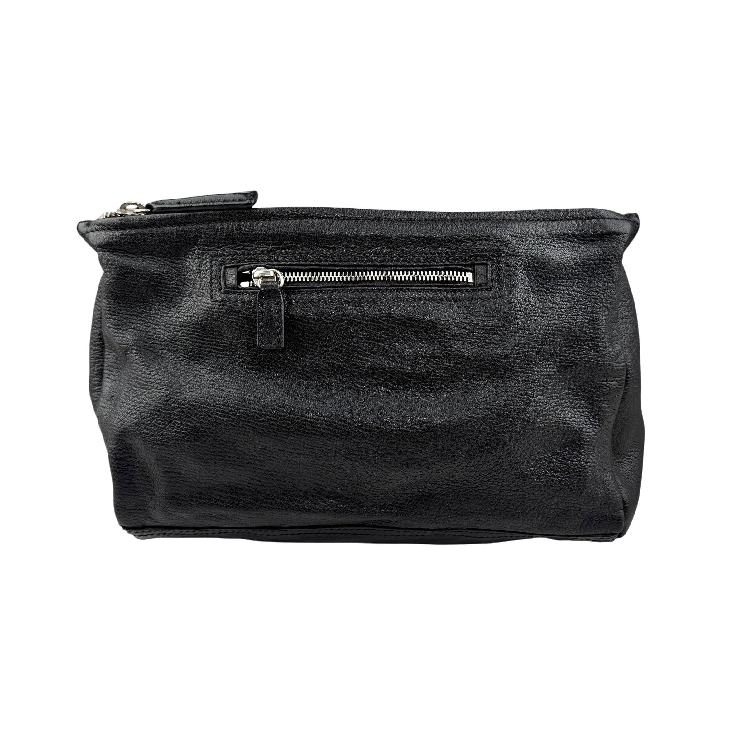 givenchy pandora leather handbag black back