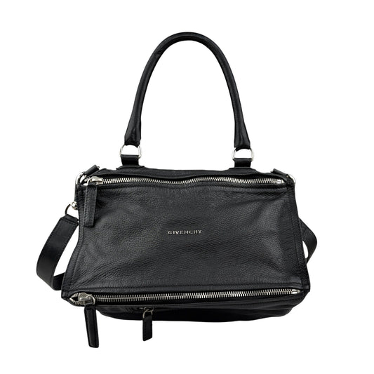 givenchy pandora leather handbag black front