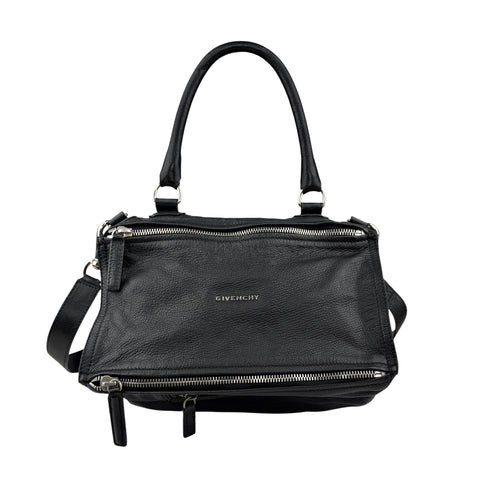 givenchy pandora leather handbag black front
