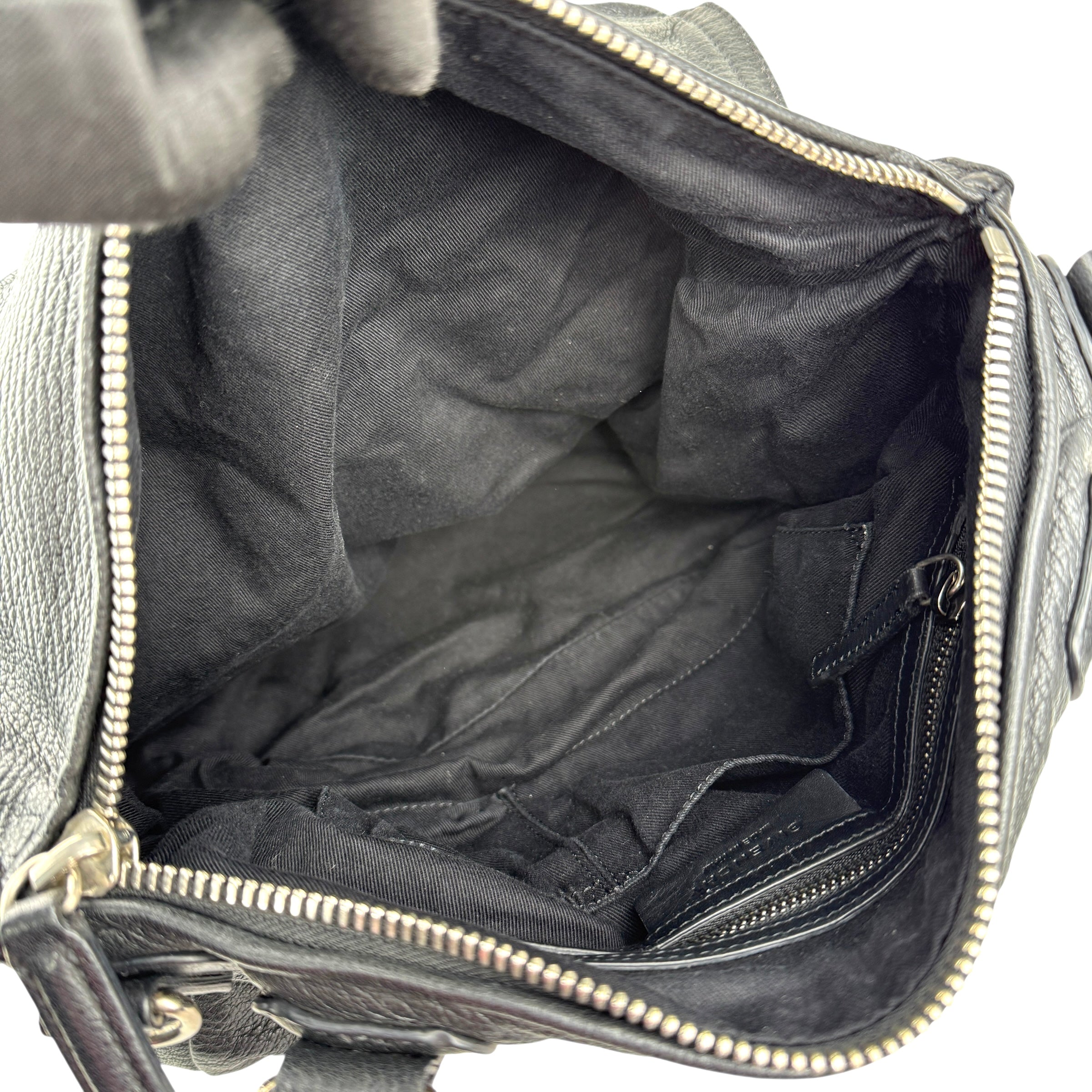 givenchy pandora leather handbag black inside