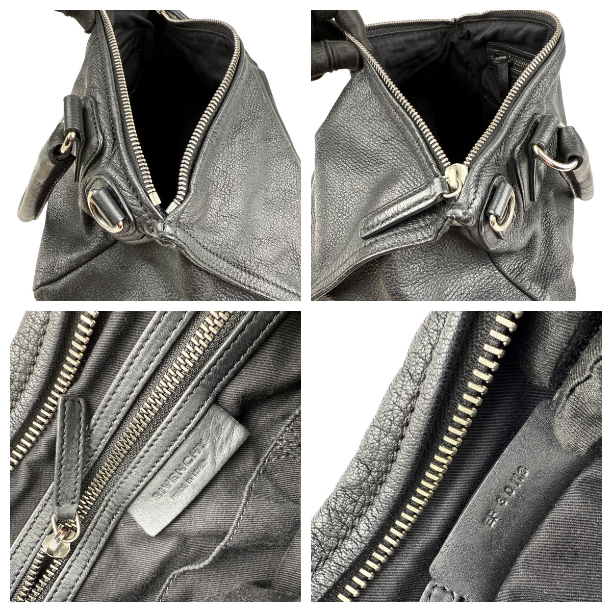 givenchy pandora leather handbag black inside pocket detail