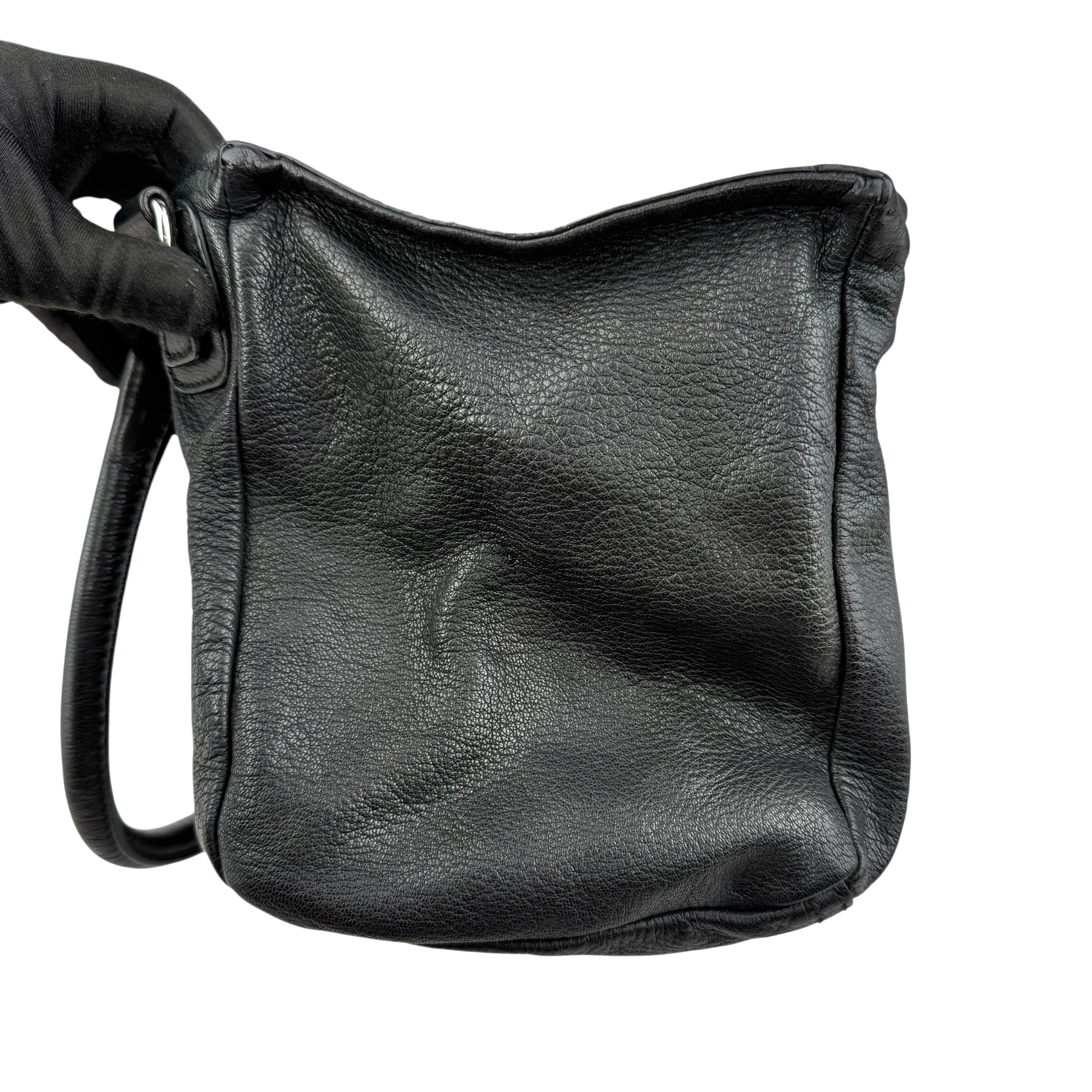 givenchy pandora leather handbag black left
