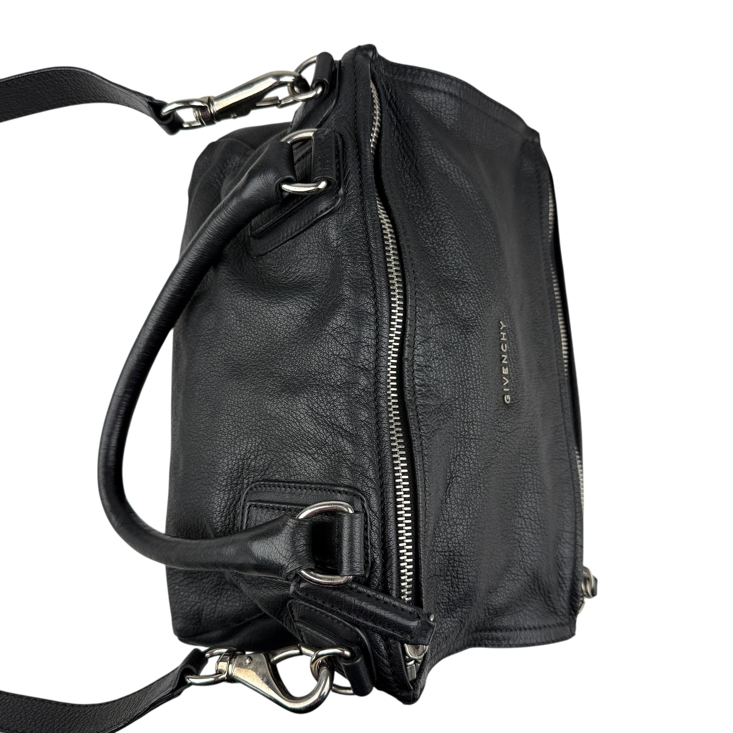 givenchy pandora leather handbag black top