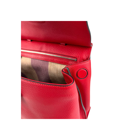 Gucci Bamboo Daily Handbag in Red Leather