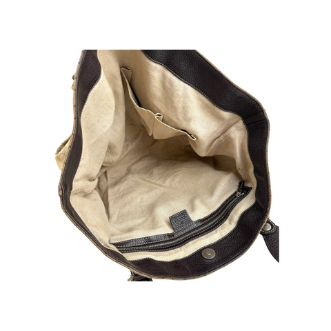 Gucci Beige/Brown GG Canvas Icon Bit Tote Bag