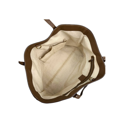 Gucci Beige/Brown GG Supreme Canvas and Leather Nice Tote