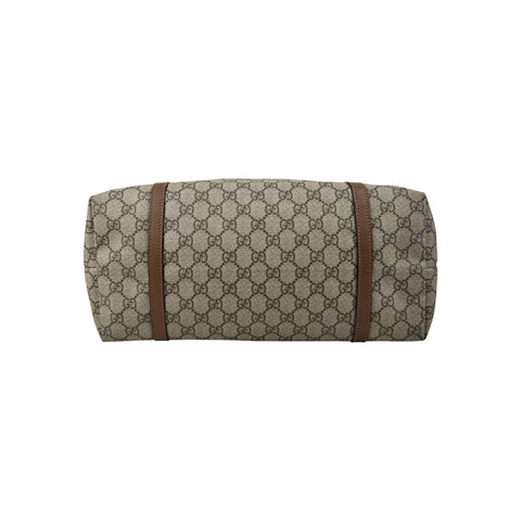 Gucci Beige/Brown GG Supreme Canvas and Leather Nice Tote
