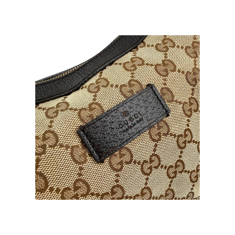 Gucci Beige/Ebony GG Canvas Vintage Web Medium Messenger Bag