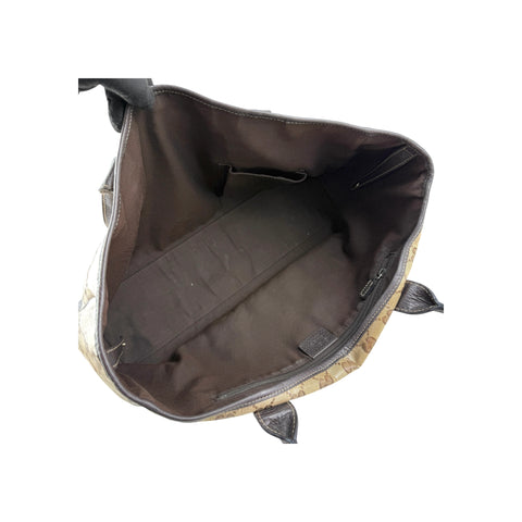 Gucci Beige/Ebony GG Crystal Coated Canvas Princy Medium Tote Bag