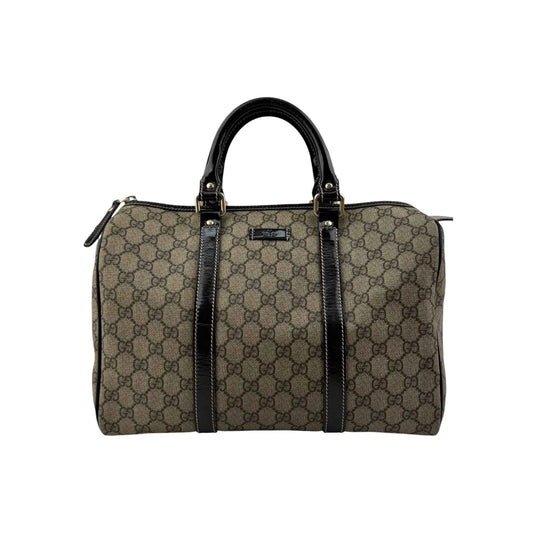 Gucci Beige/Ebony GG Crystal Medium Joy Boston Bag