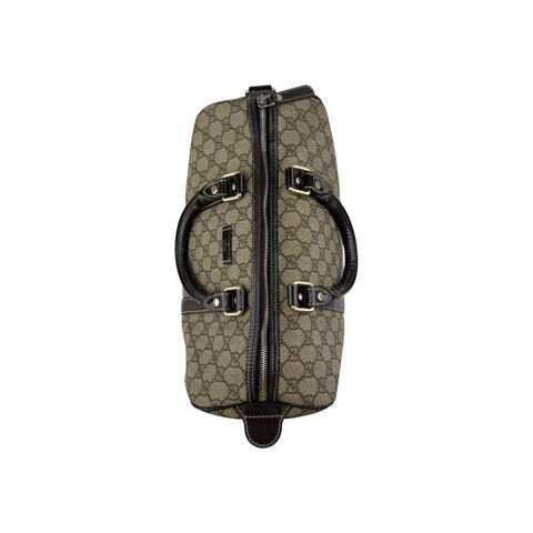 Gucci Beige/Ebony GG Crystal Medium Joy Boston Bag