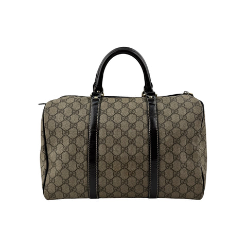 Gucci Beige/Ebony GG Crystal Medium Joy Boston Bag