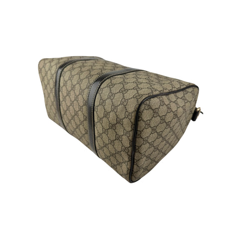 Gucci Beige/Ebony GG Crystal Medium Joy Boston Bag