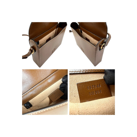 Gucci Beige/Ebony Supreme Canvas Valentine's Day crossbody Bag