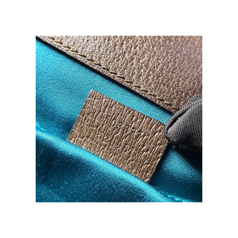Gucci Beige/Ebony Supreme GG Coated Canvas Vintage Web Ophidia Shoulder Bag