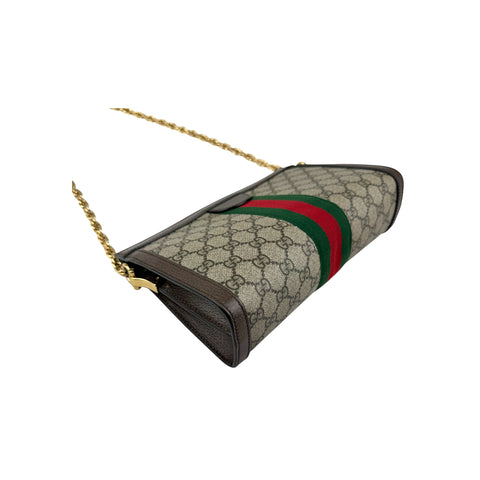 Gucci Beige/Ebony Supreme GG Coated Canvas Vintage Web Ophidia Shoulder Bag