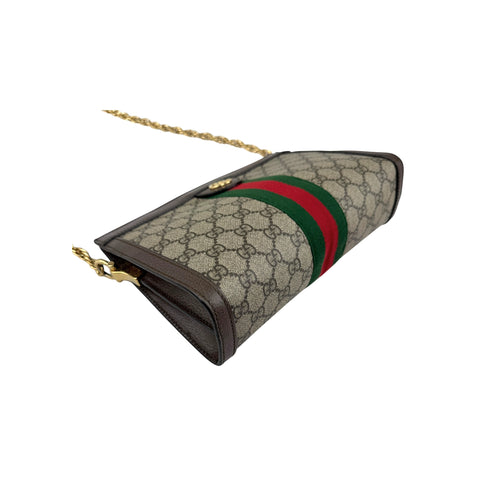 Gucci Beige/Ebony Supreme GG Coated Canvas Vintage Web Ophidia Shoulder Bag