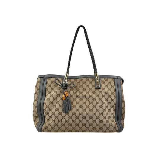 Gucci Beige GG Canvas Bella Tote Bag