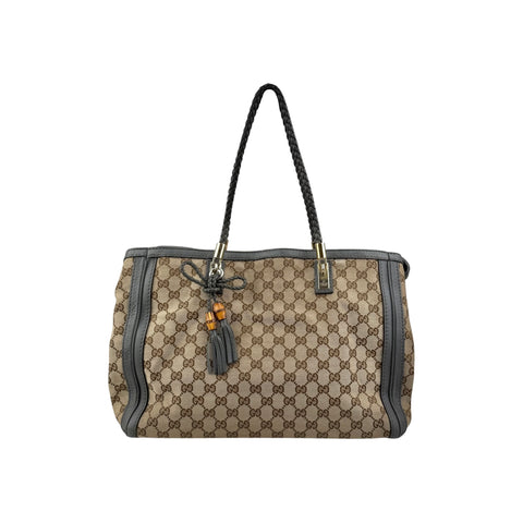 Gucci Beige GG Canvas Bella Tote Bag
