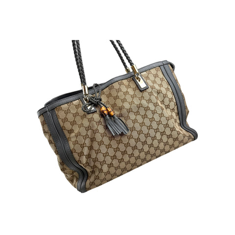 Gucci Beige GG Canvas Bella Tote Bag