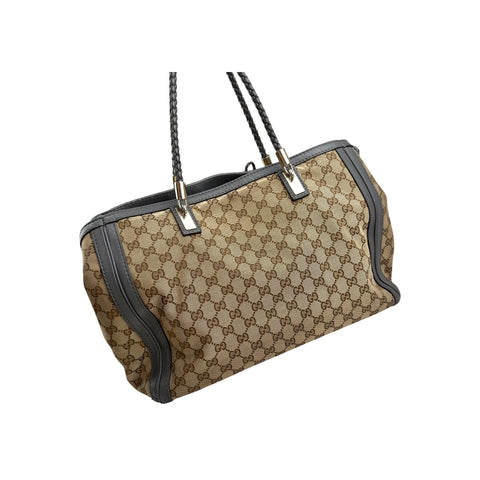 Gucci Beige GG Canvas Bella Tote Bag