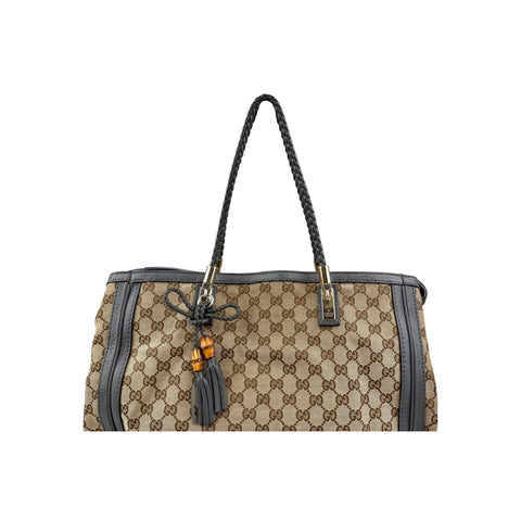 Gucci Beige GG Canvas Bella Tote Bag