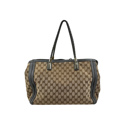 Gucci Beige GG Canvas Bella Tote Bag