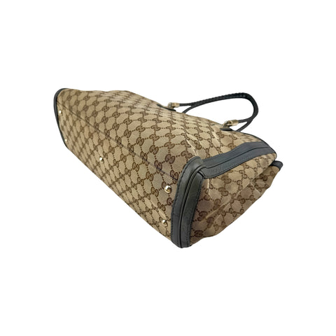 Gucci Beige GG Canvas Bella Tote Bag