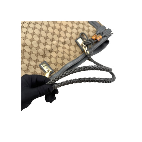 Gucci Beige GG Canvas Bella Tote Bag