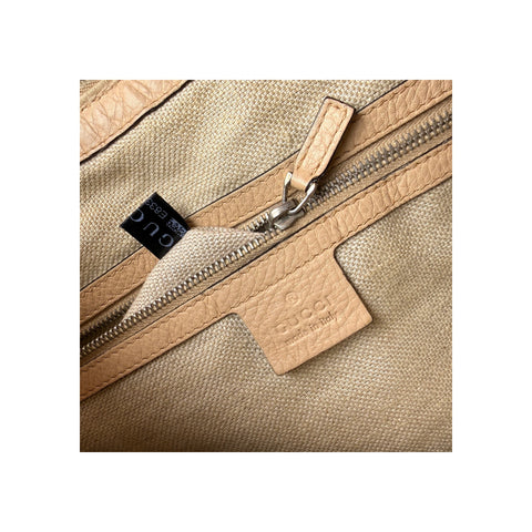 Gucci Beige GG Canvas Icon Bit Medium Hobo Bag