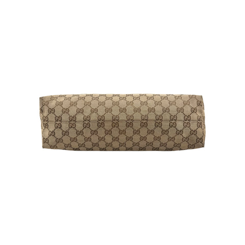 Gucci Beige GG Canvas Icon Bit Medium Hobo Bag