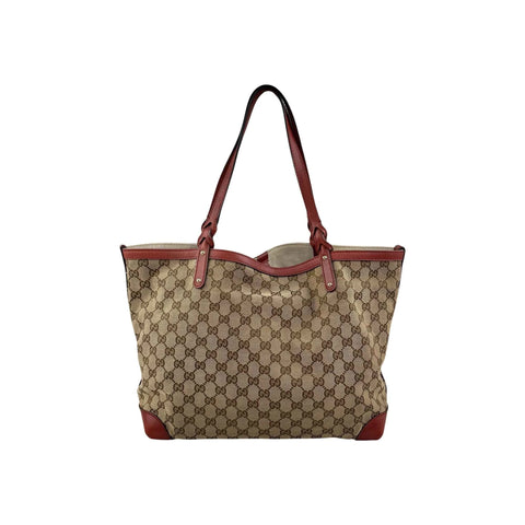 Gucci Beige GG Canvas Ophidia Shopping Tote Bag