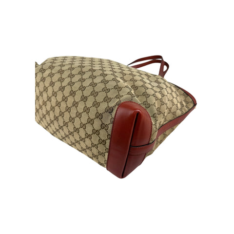 Gucci Beige GG Canvas Ophidia Shopping Tote Bag