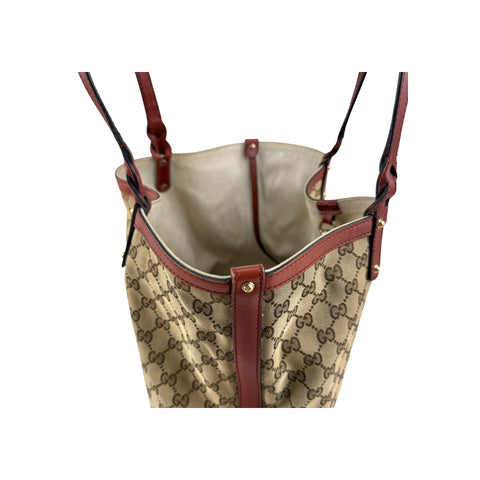 Gucci Beige GG Canvas Ophidia Shopping Tote Bag
