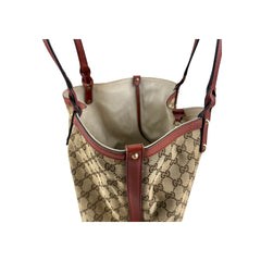 Gucci Beige GG Canvas Ophidia Shopping Tote Bag