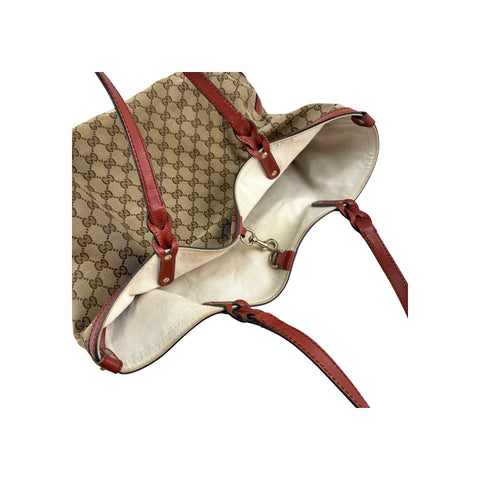 Gucci Beige GG Canvas Ophidia Shopping Tote Bag