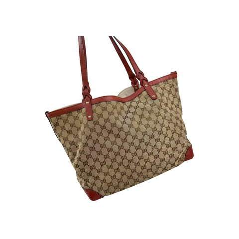 Gucci Beige GG Canvas Ophidia Shopping Tote Bag