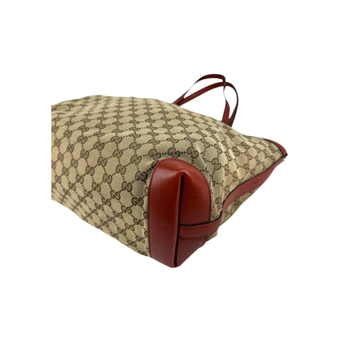 Gucci Beige GG Canvas Ophidia Shopping Tote Bag