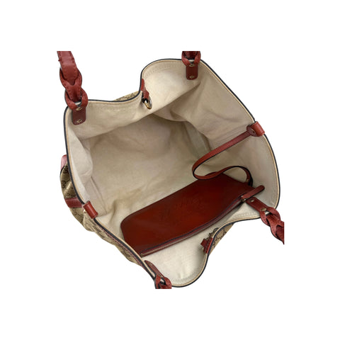 Gucci Beige GG Canvas Ophidia Shopping Tote Bag