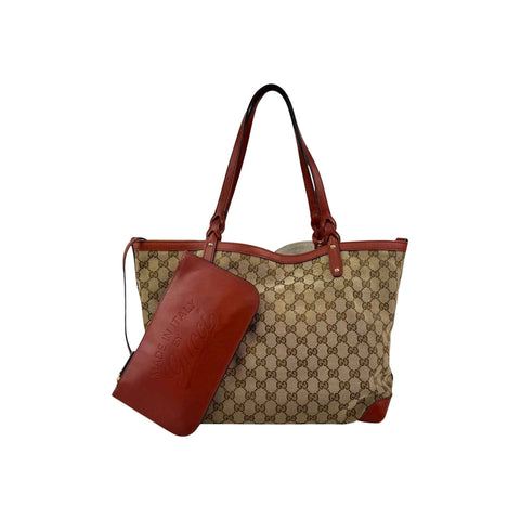 Gucci Beige GG Canvas Ophidia Shopping Tote Bag