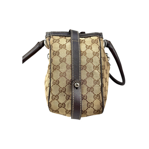 Gucci Beige GG Canvas Web Match Ball Hobo