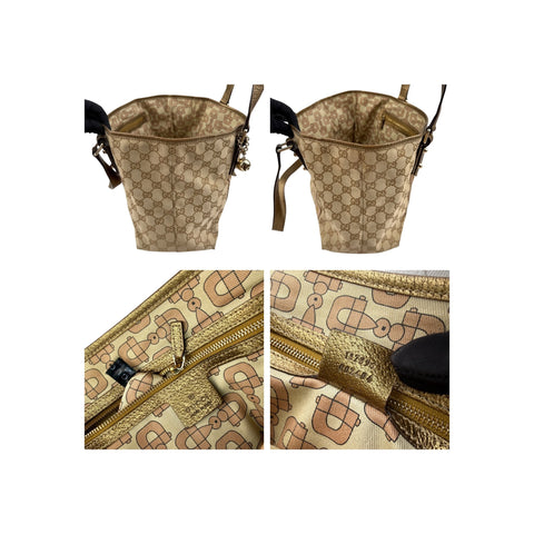 Gucci Beige/Gold GG Canvas Jolicoeur Tote Bag