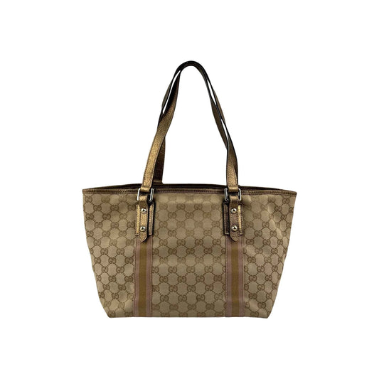 Gucci Beige/Gold GG Canvas Jolicoeur Tote Bag