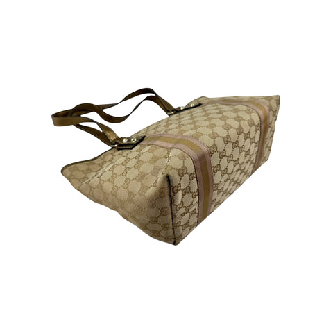 Gucci Beige/Gold GG Canvas Jolicoeur Tote Bag