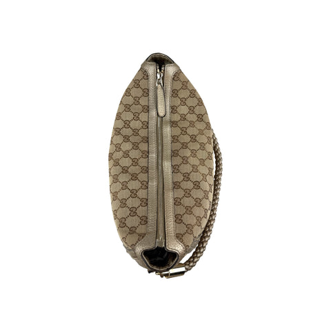 Gucci Beige/Gold GG Canvas Medium Bella Hobo Bag